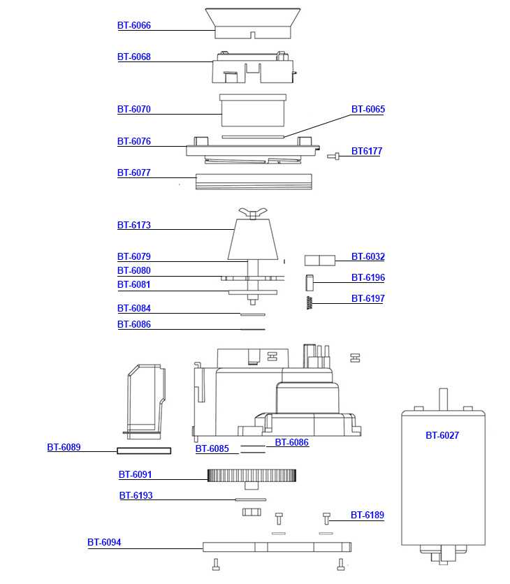 baratza encore parts diagram