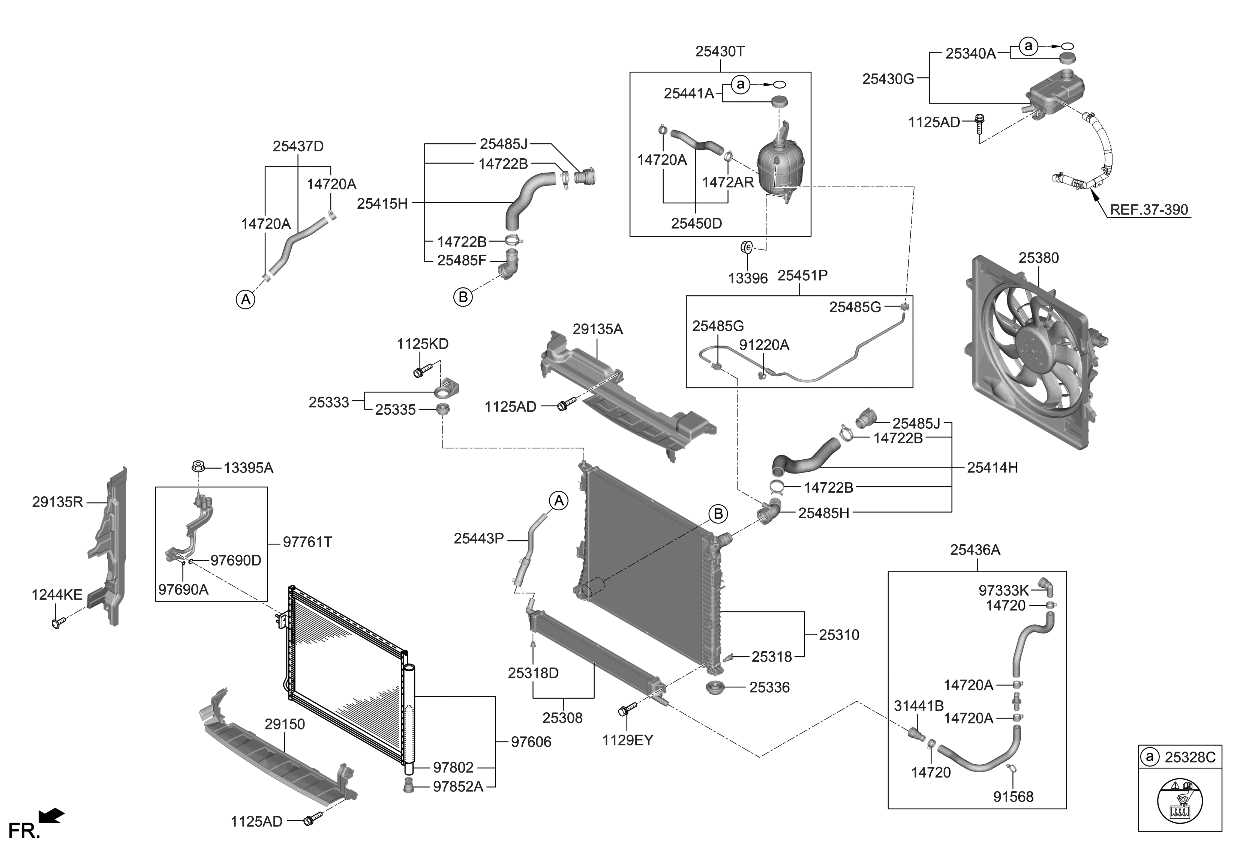 radiator parts diagram