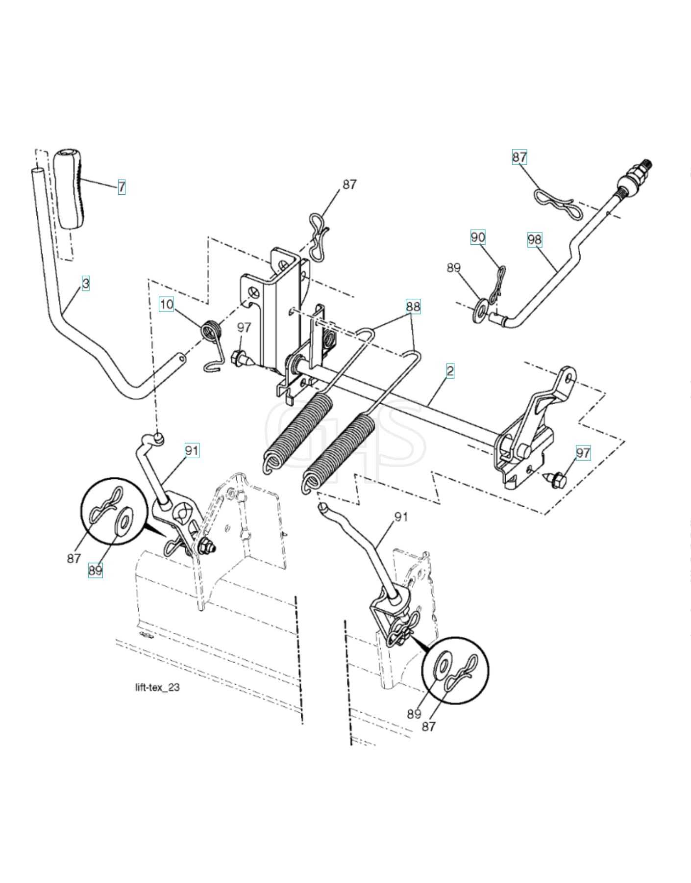 husqvarna yth26v54 parts diagram