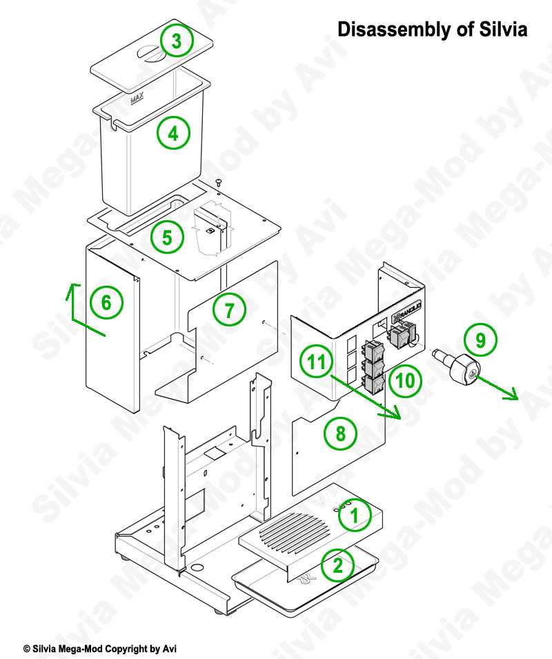 rancilio silvia v1 parts diagram