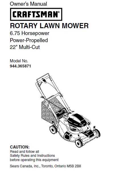 manual craftsman self propelled lawn mower parts diagram