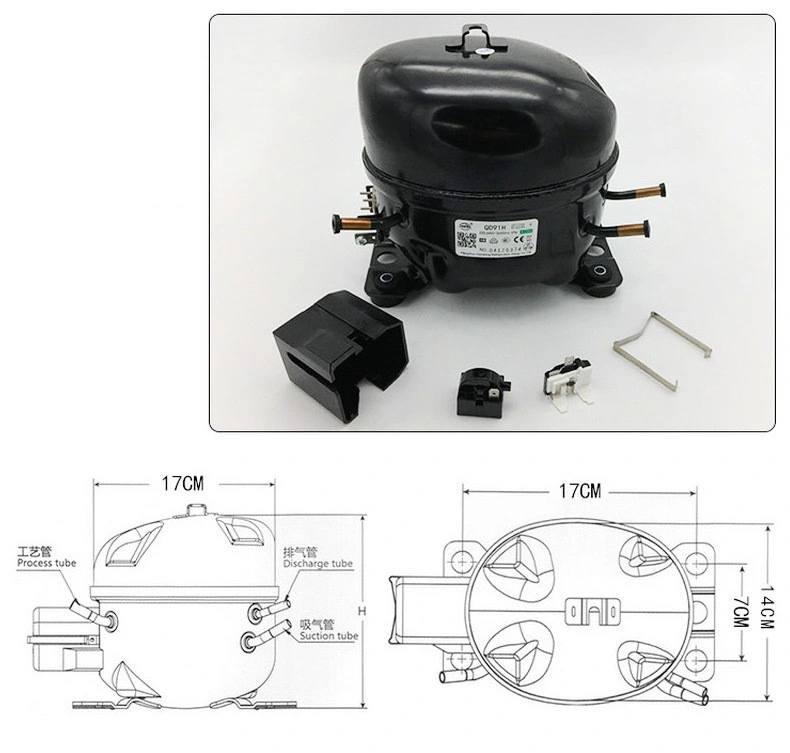 refrigerator compressor parts diagram