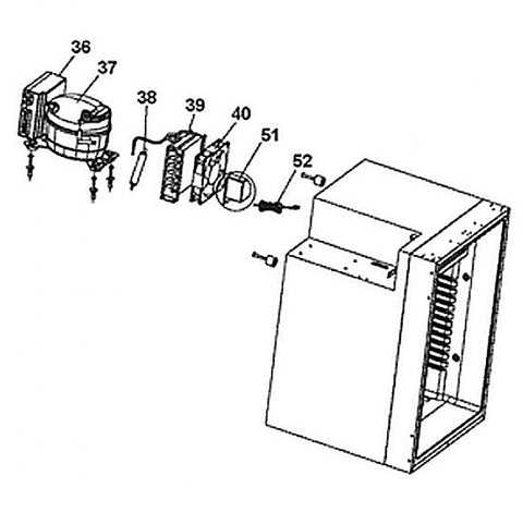 refrigerator compressor parts diagram