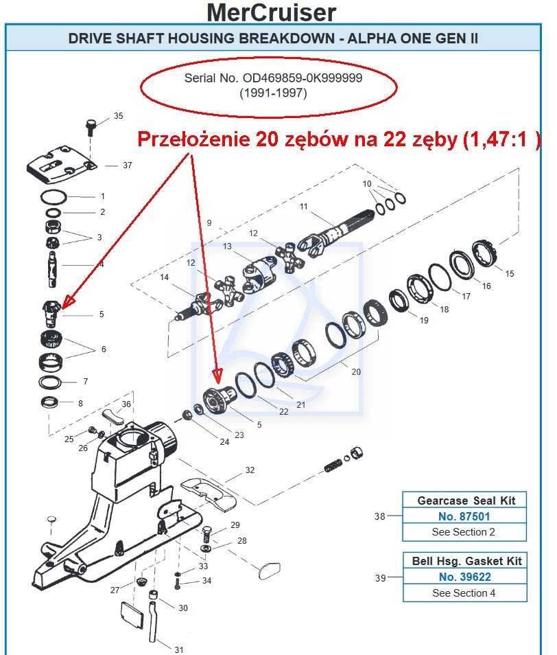 mercruiser alpha 1 gen 1 parts diagram