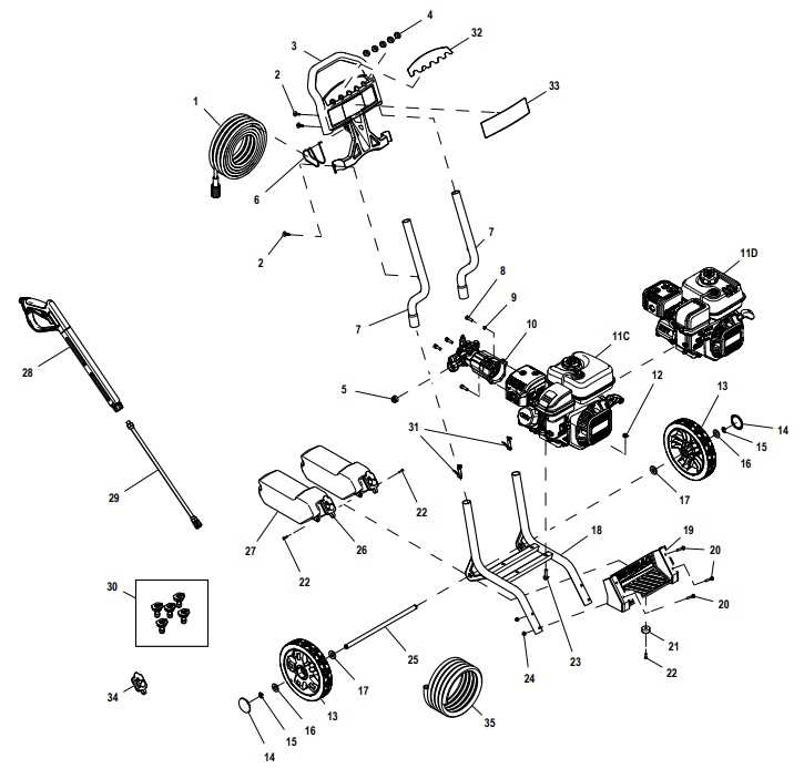 generac power washer parts diagram