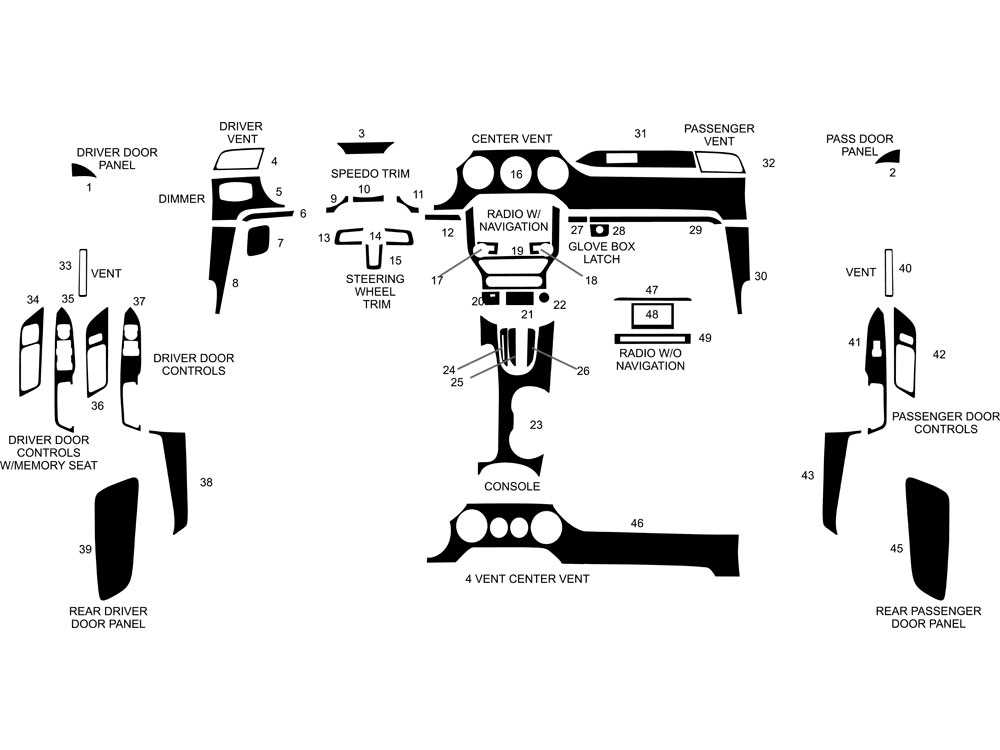 2015 mustang parts diagram