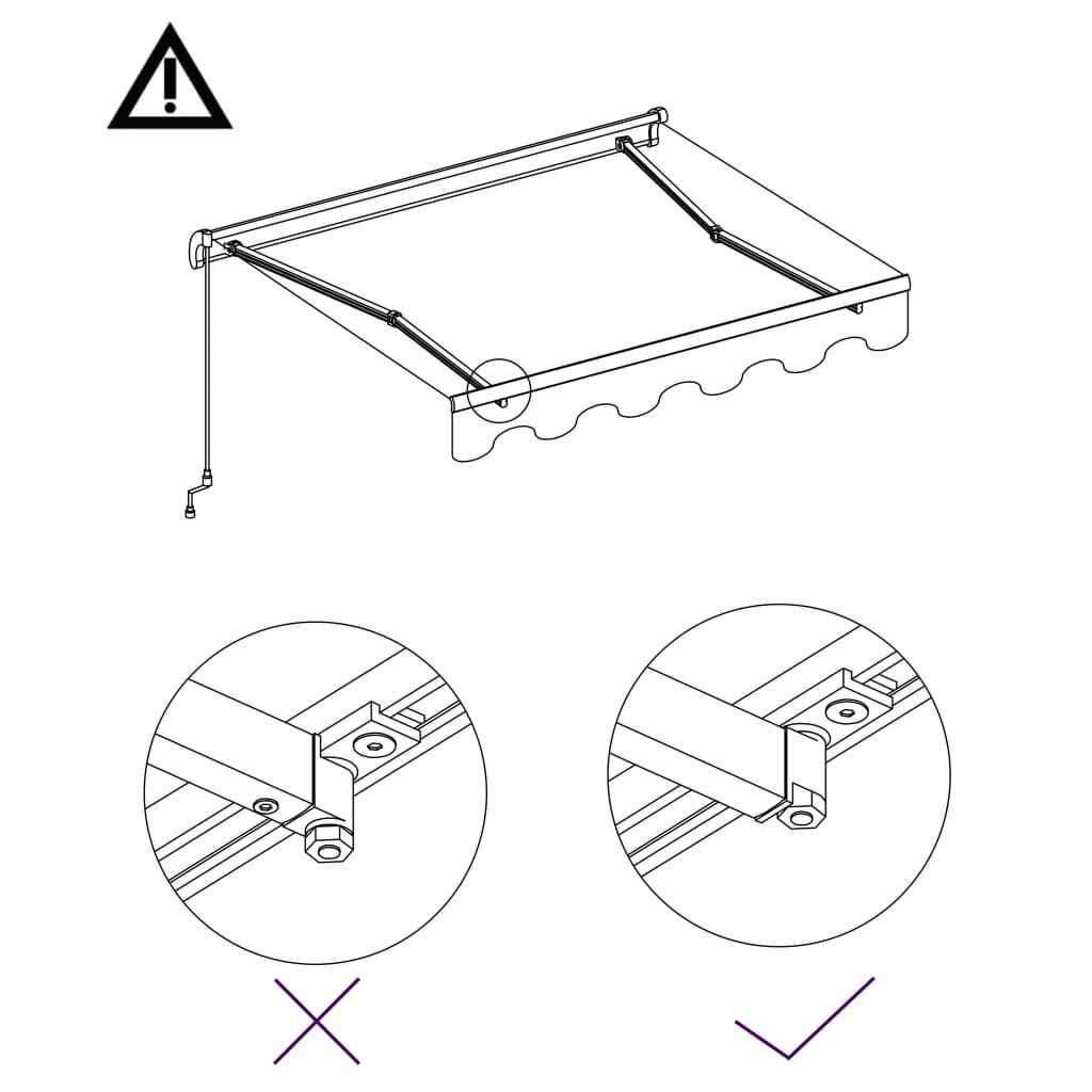 retractable awning parts diagram