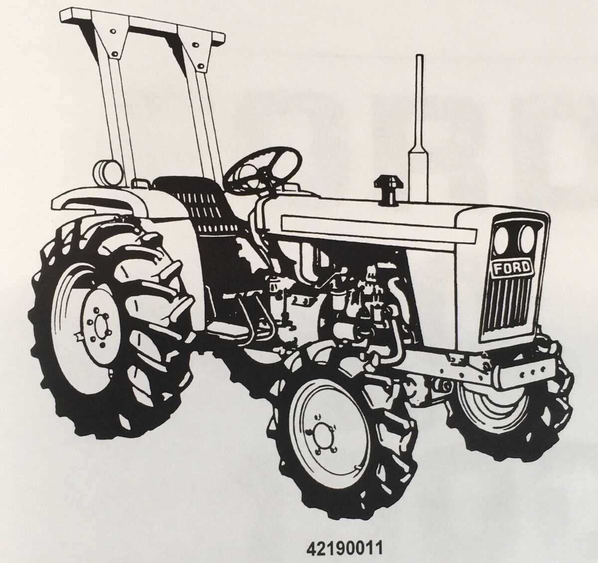 ford 1900 tractor parts diagram