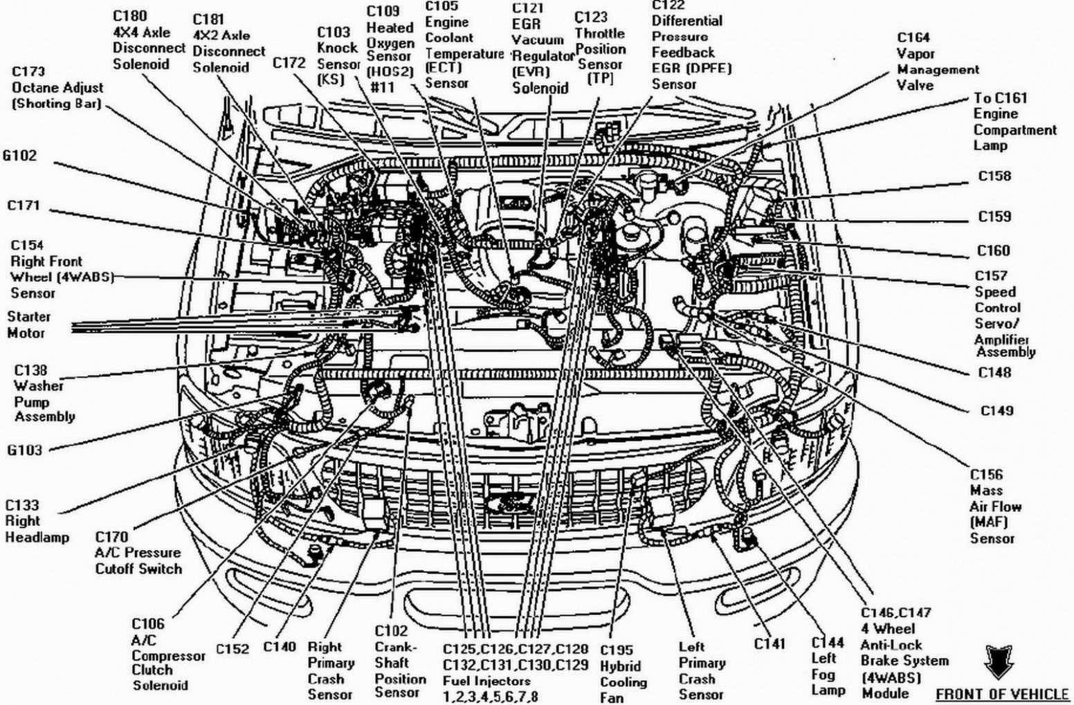 ford focus car parts diagram