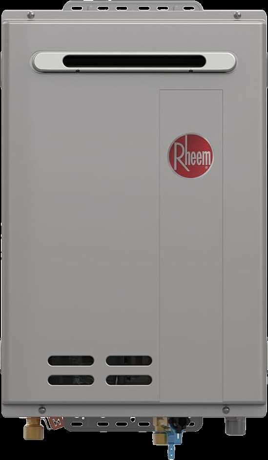 rheem tankless water heater parts diagram