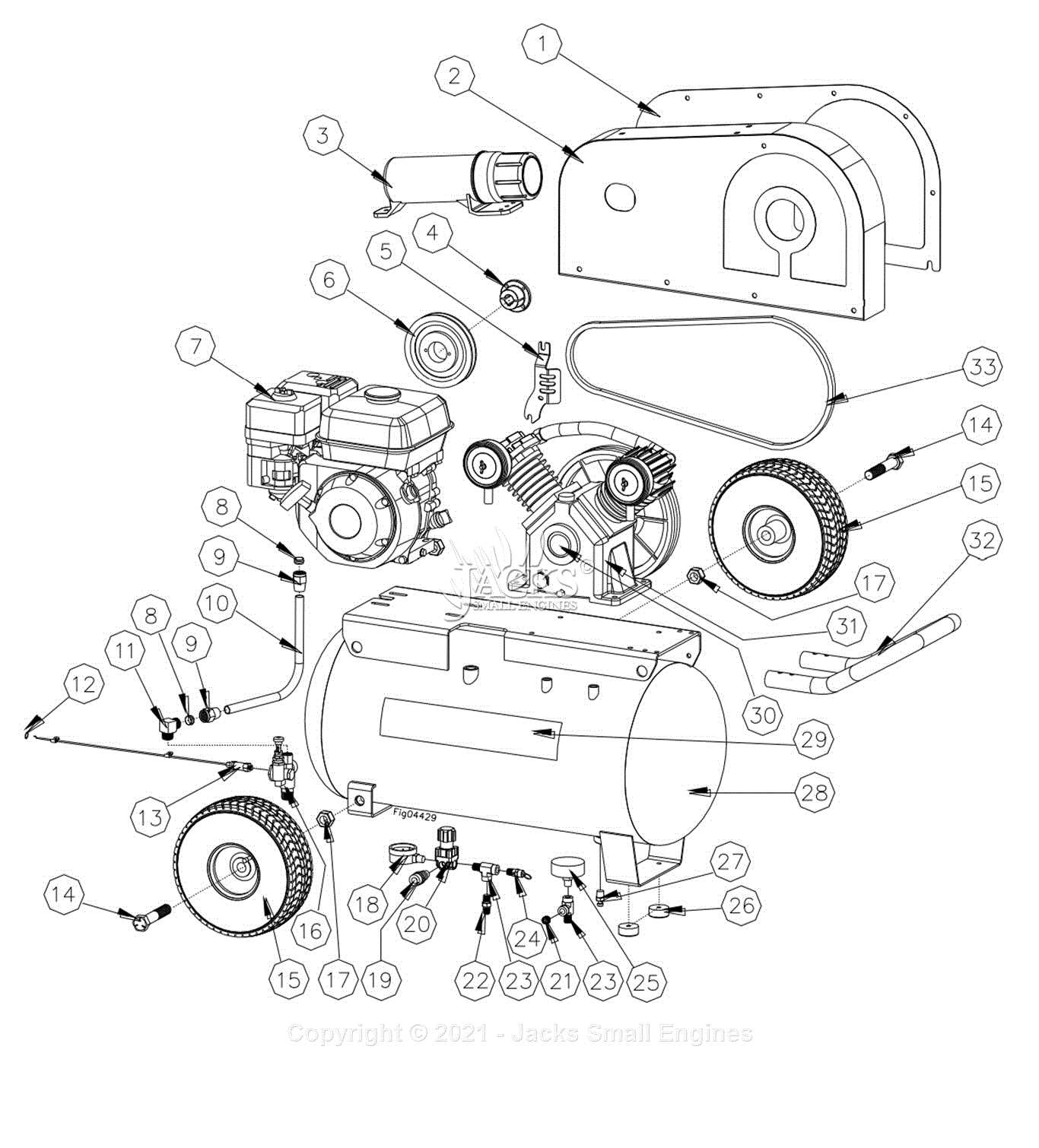 ridgid air compressor parts diagram