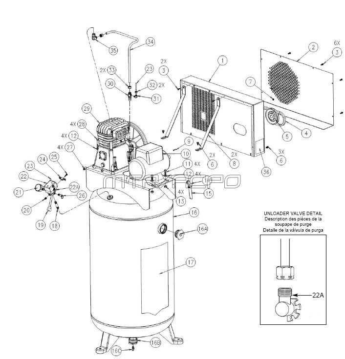 ridgid air compressor parts diagram