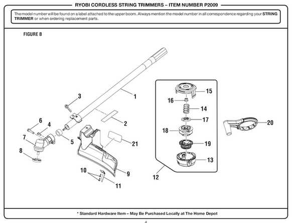 ryobi 18v trimmer parts diagram