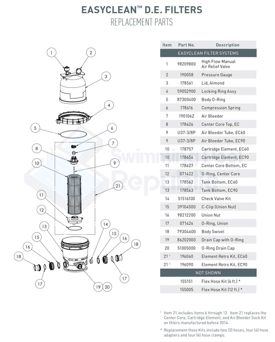 pentair pool filter parts diagram