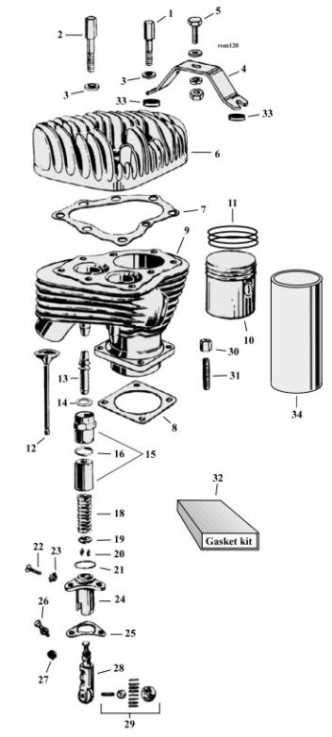 harley motor parts diagram