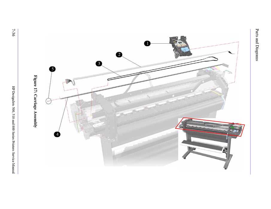 hp designjet 800 parts diagram