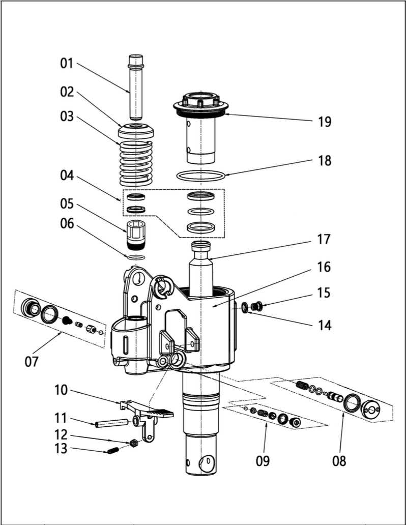 pallet truck parts diagram