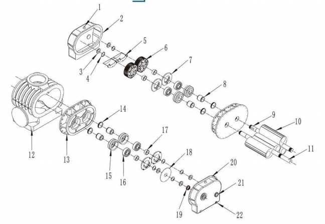 roots blower parts diagram