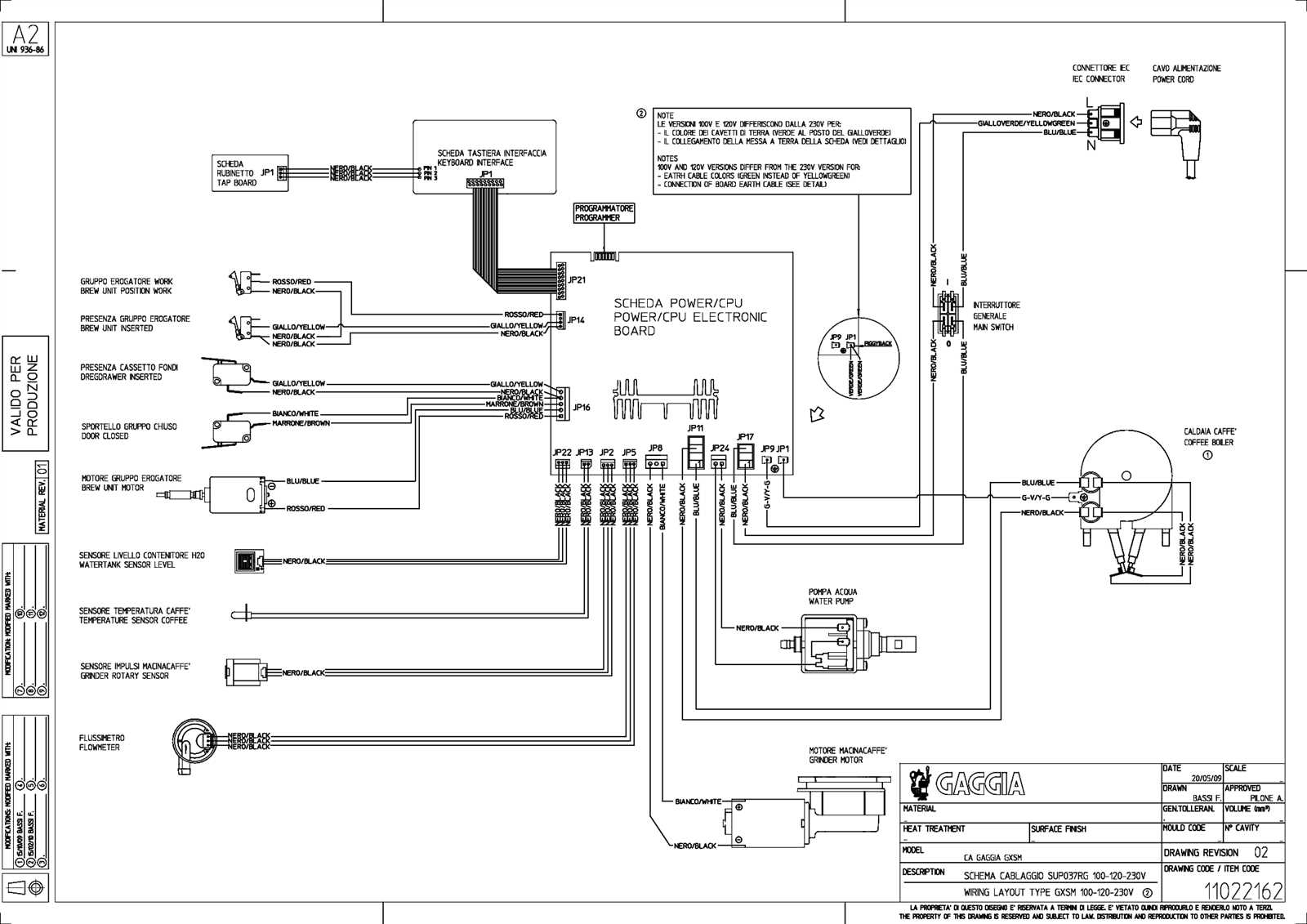 gaggia classic parts diagram pdf