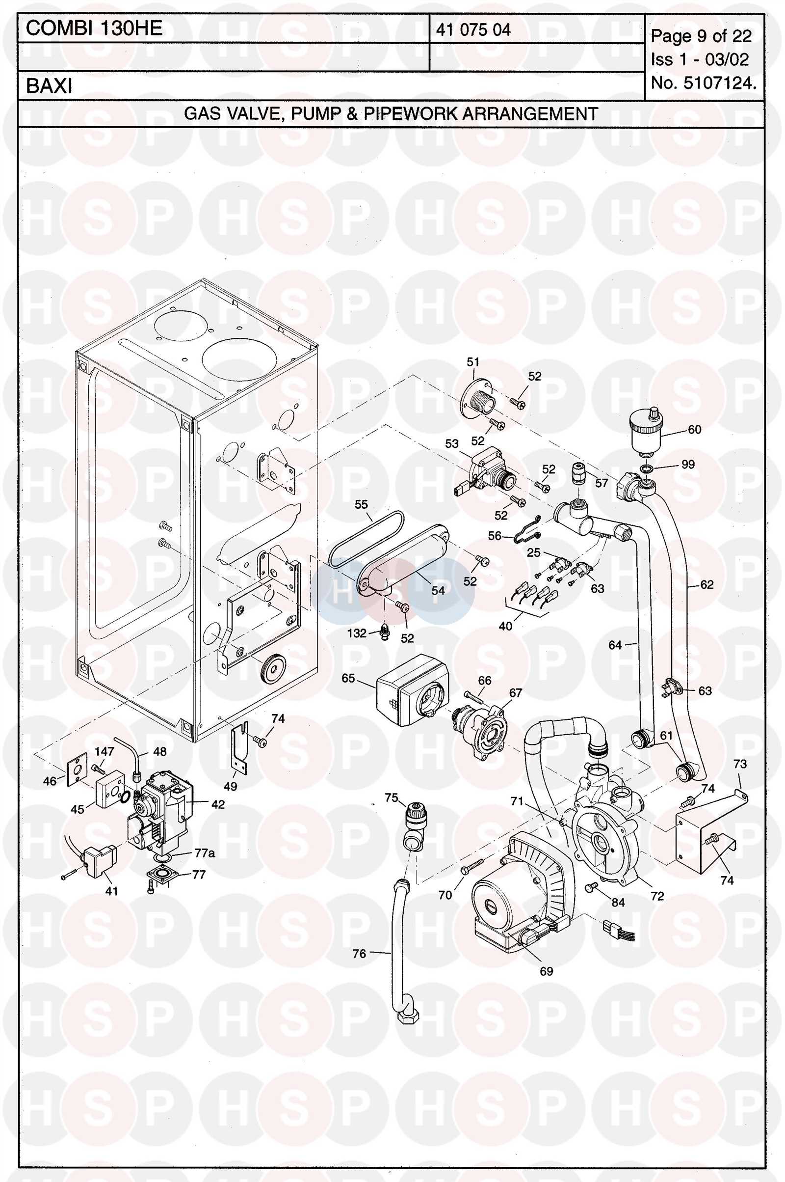 baxi boiler parts diagram