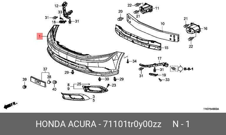 honda civic front end parts diagram