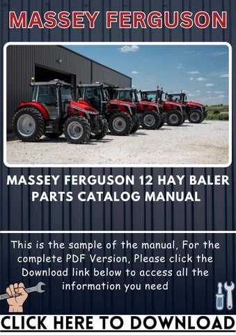 massey ferguson 12 baler parts diagram