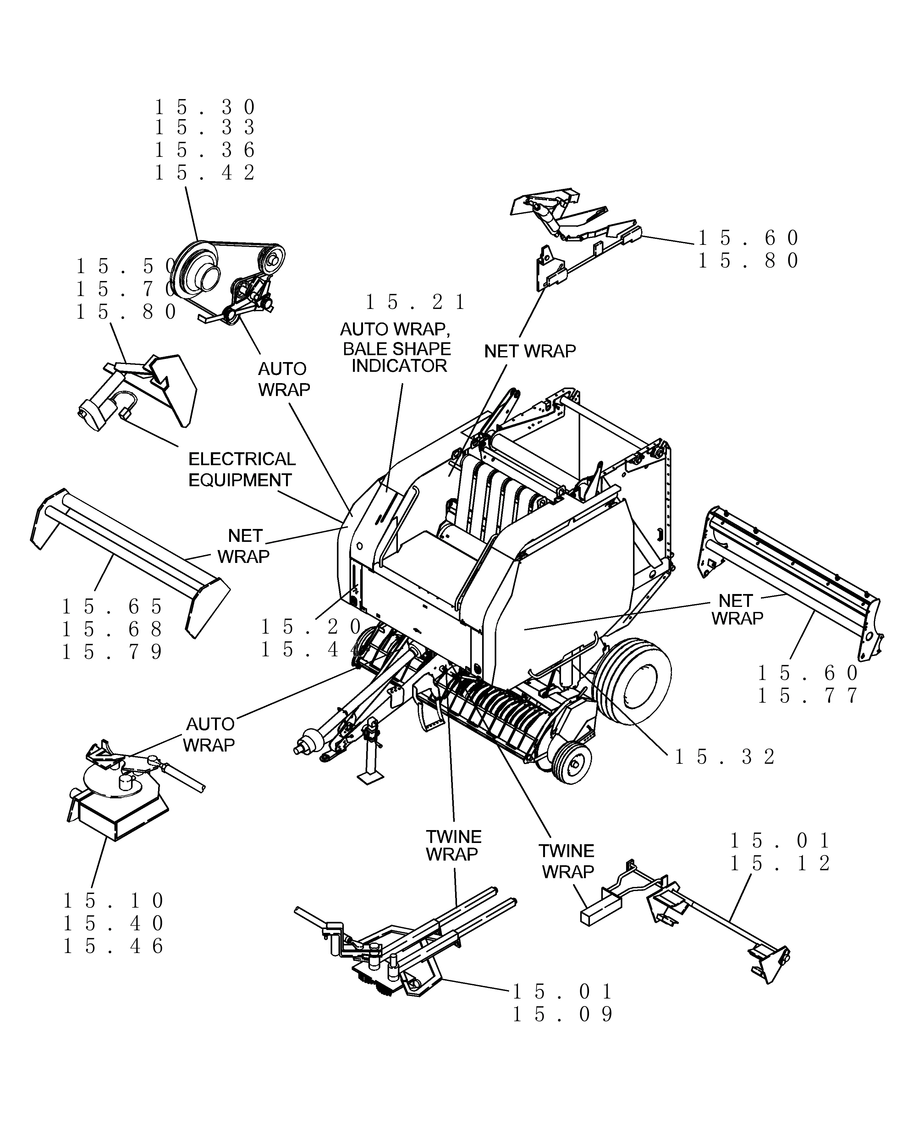 new holland br740 parts diagram