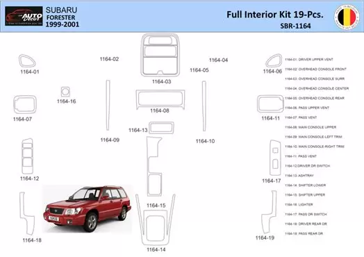 subaru forester parts diagram