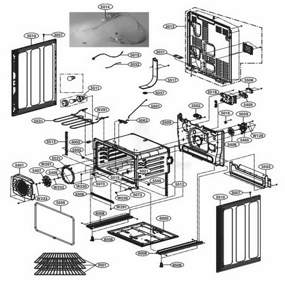 gas range parts diagram