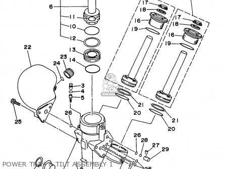 power trim model 150 parts diagram