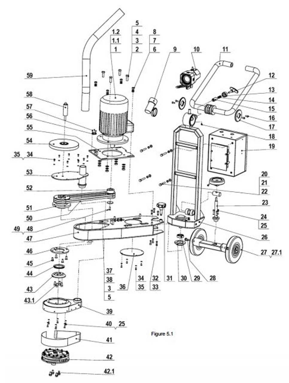 pulley parts diagram