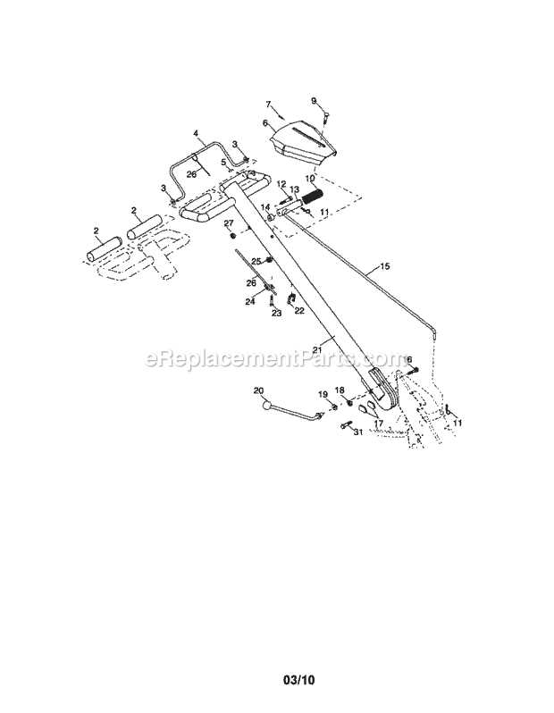 craftsman tiller parts diagram