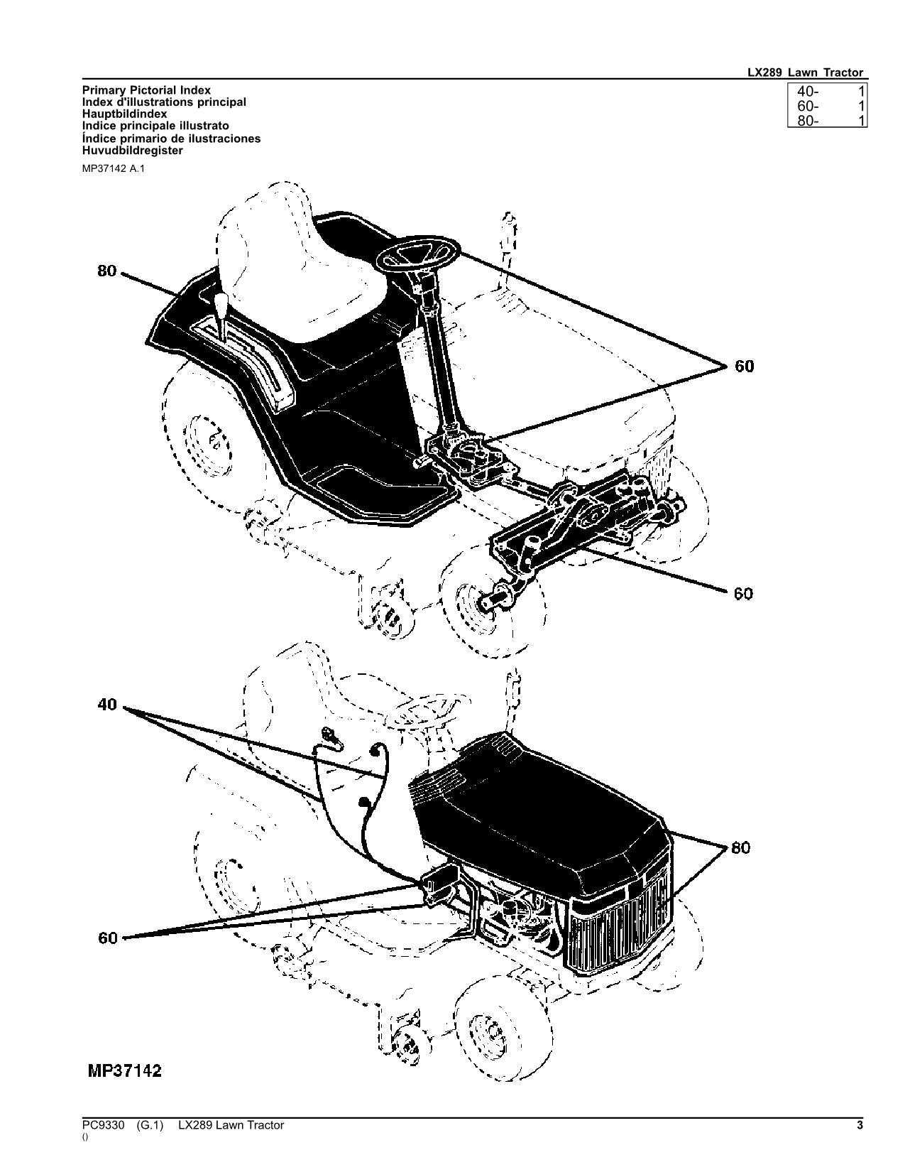 white tractor parts diagram