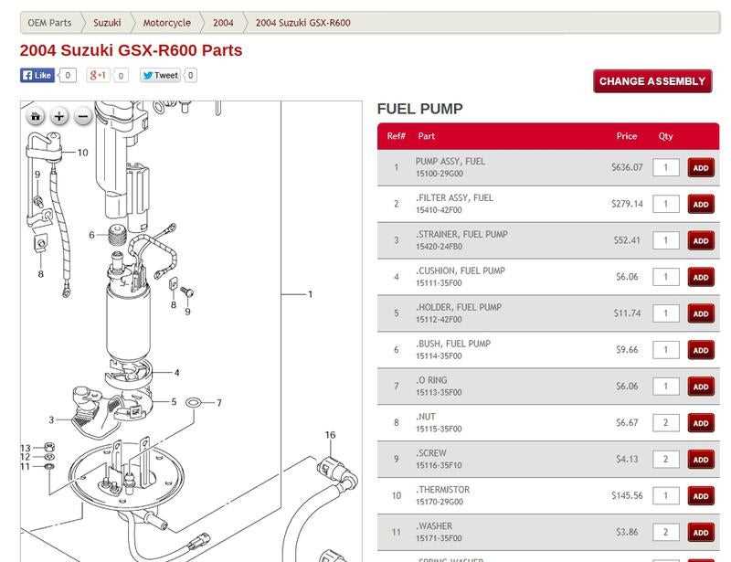 2007 gsxr 750 parts diagram