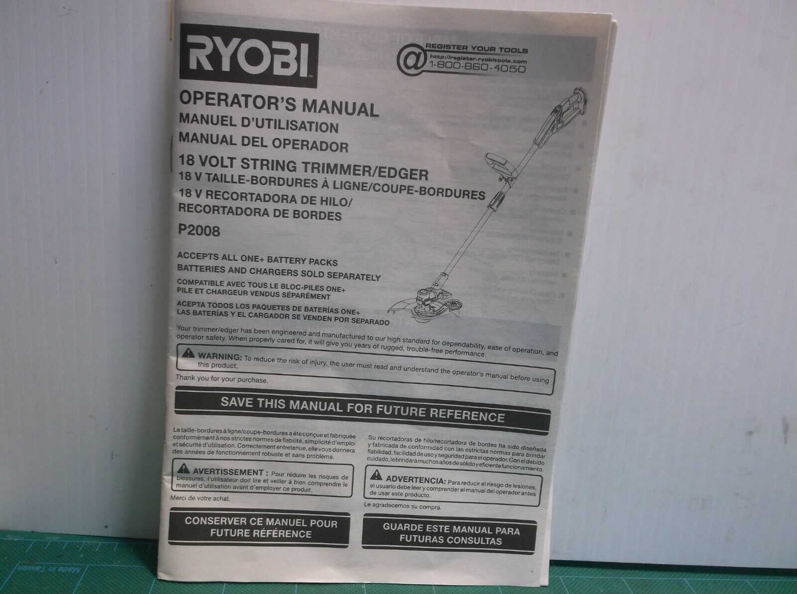 ryobi 18v trimmer parts diagram