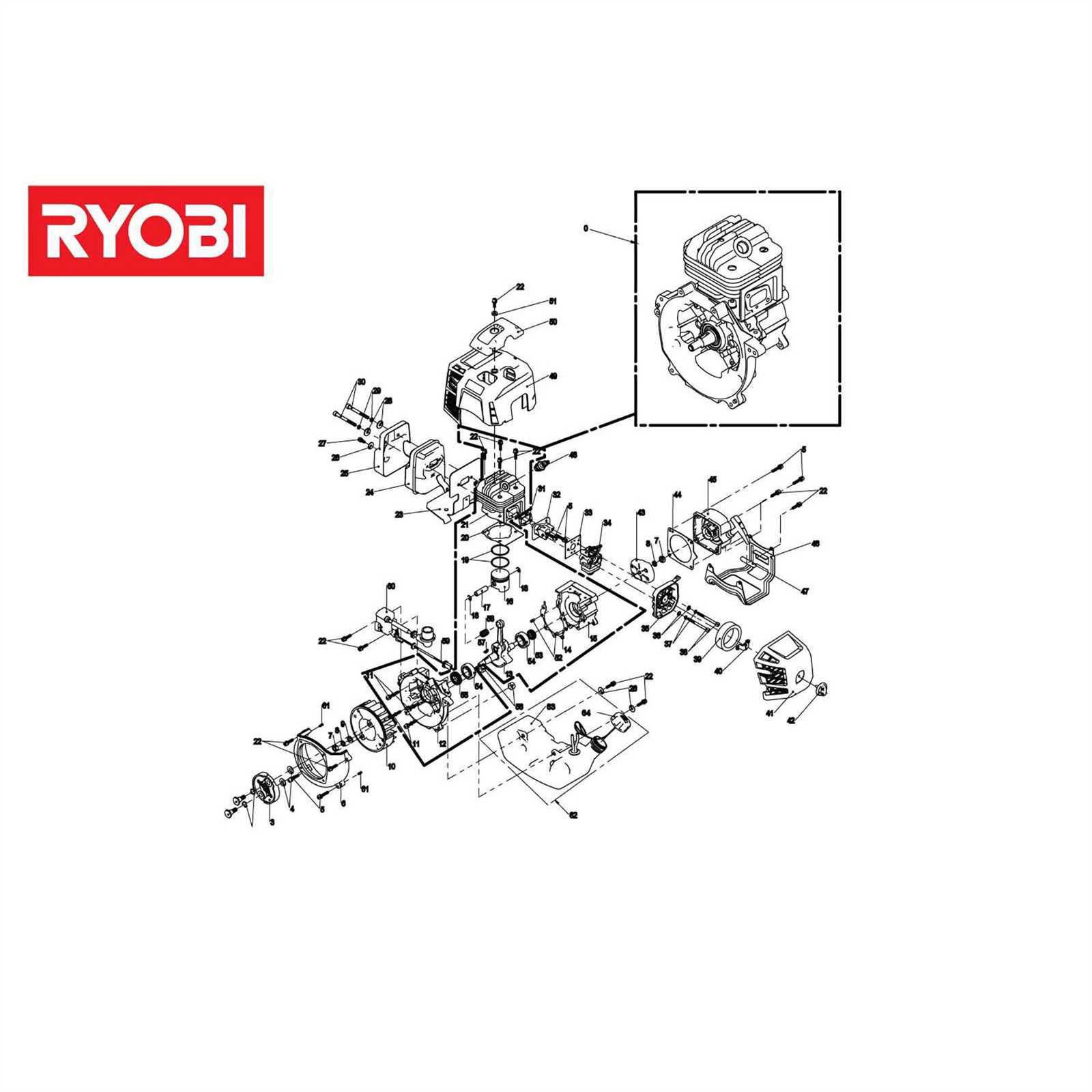 ryobi 18v trimmer parts diagram