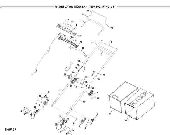 ryobi 40v lawn mower parts diagram