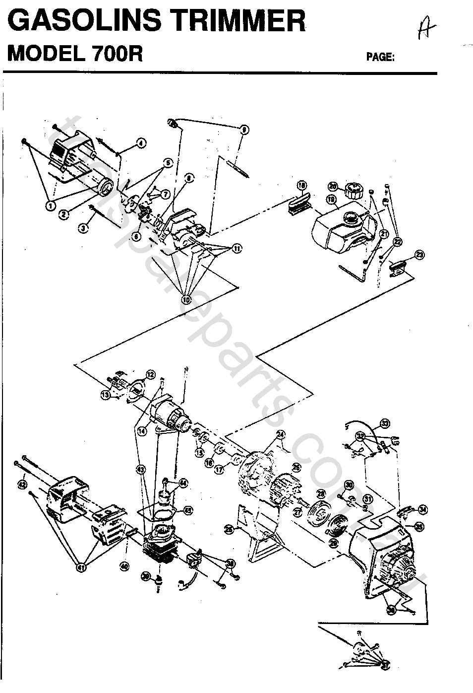 ryobi 700r parts diagram