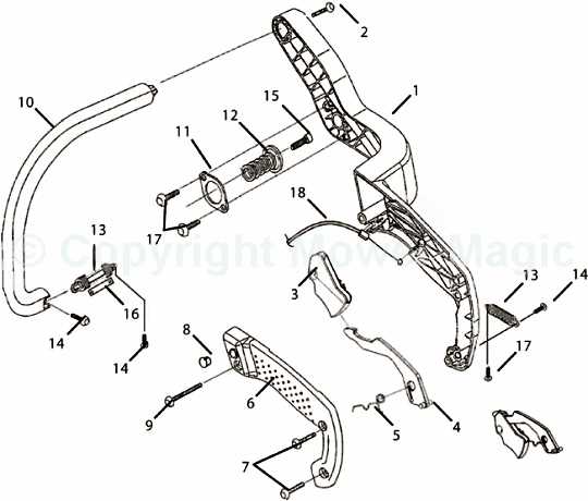 ryobi electric chainsaw parts diagram