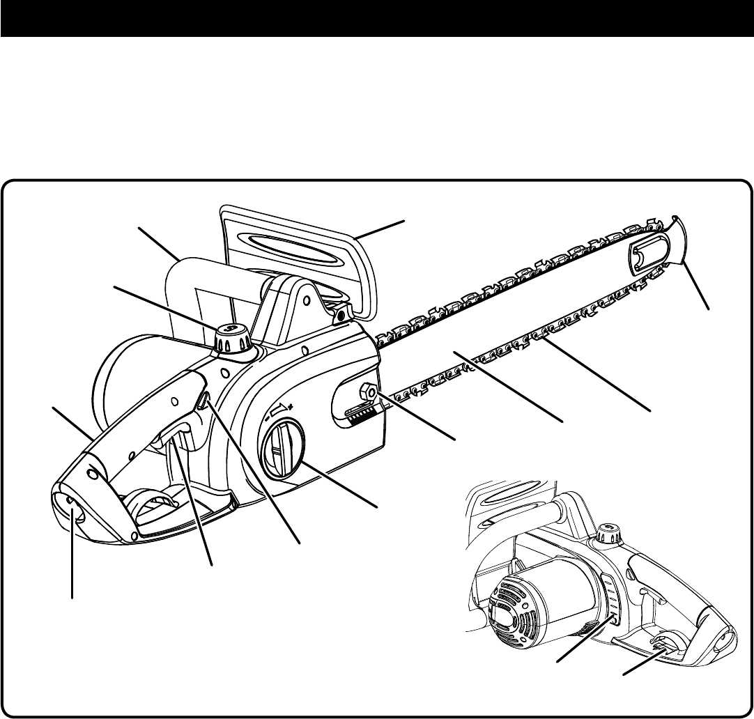 ryobi electric chainsaw parts diagram