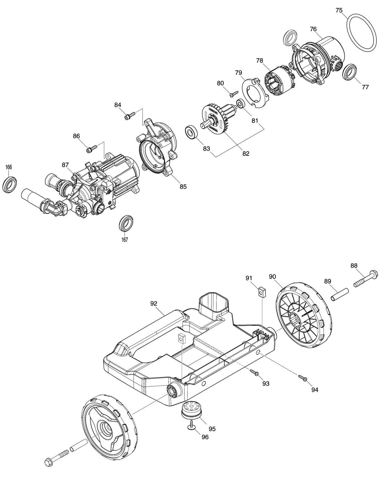 ryobi electric pressure washer parts diagram