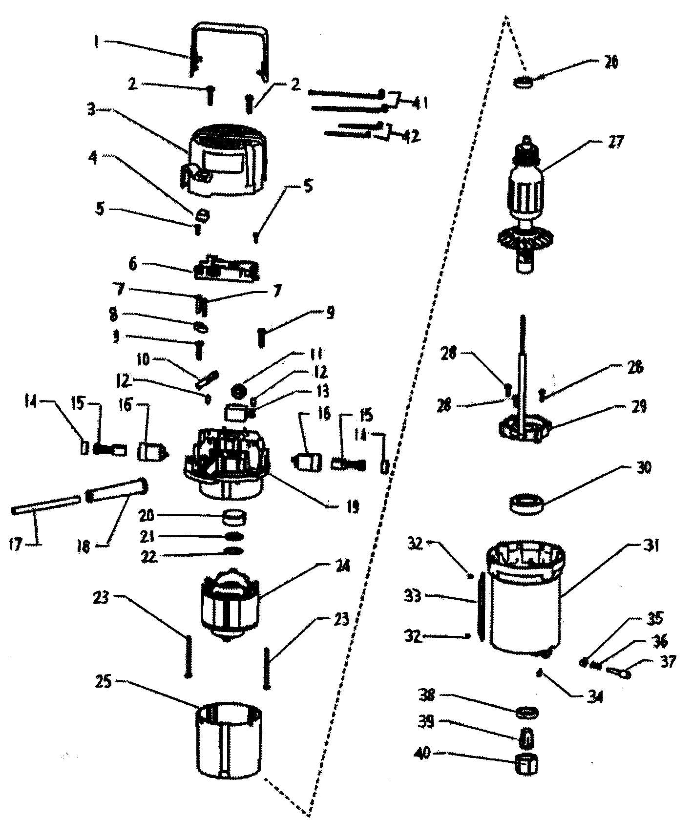 ryobi router parts diagram