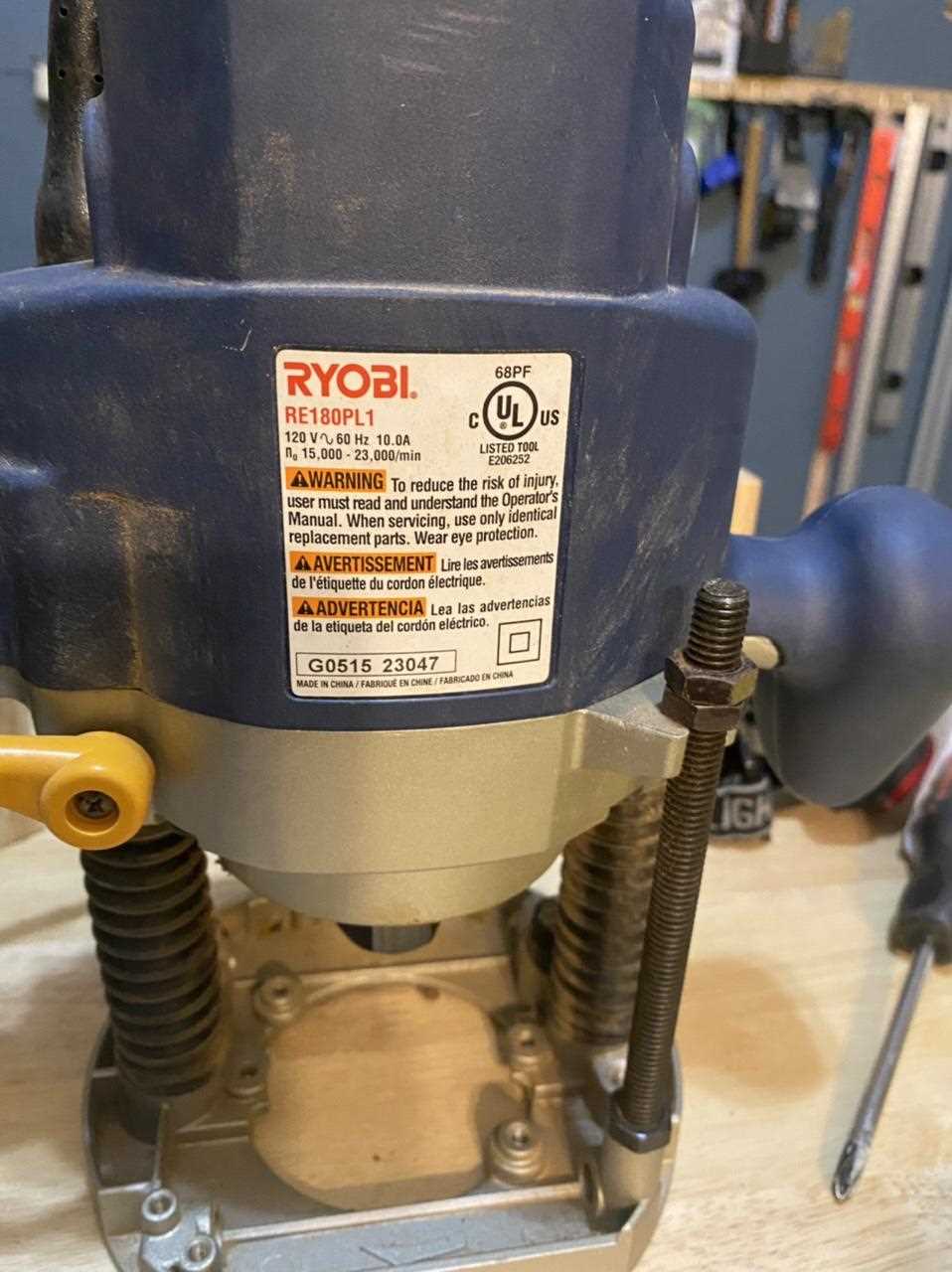 ryobi router parts diagram