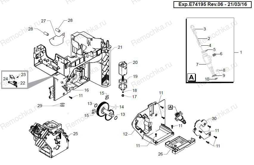 saeco minuto parts diagram