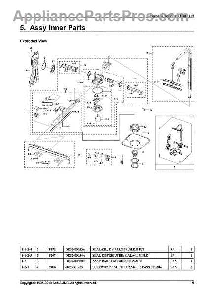 samsung dishwasher dw80f600uts parts diagram