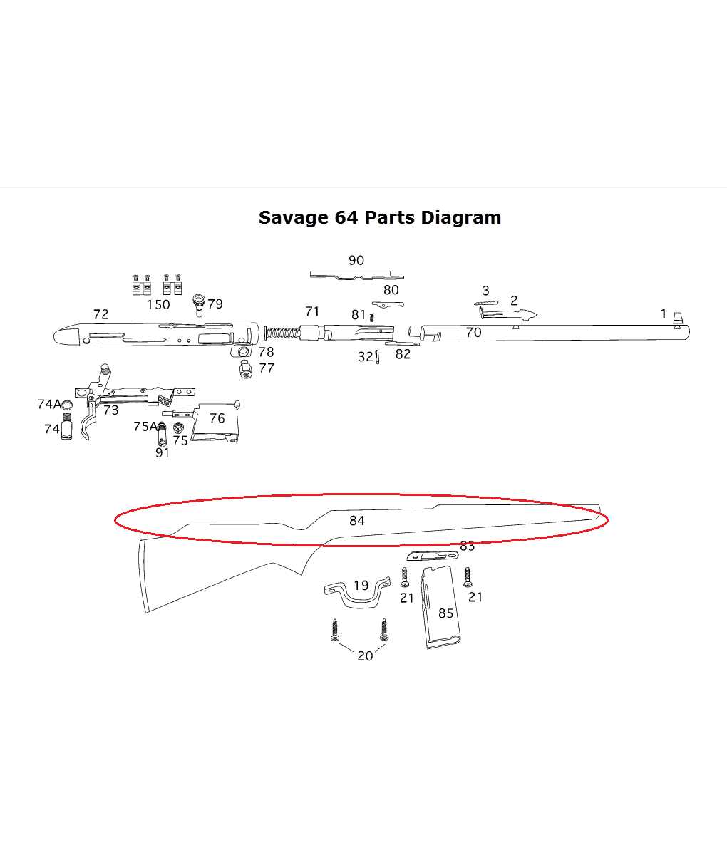 savage 64 parts diagram