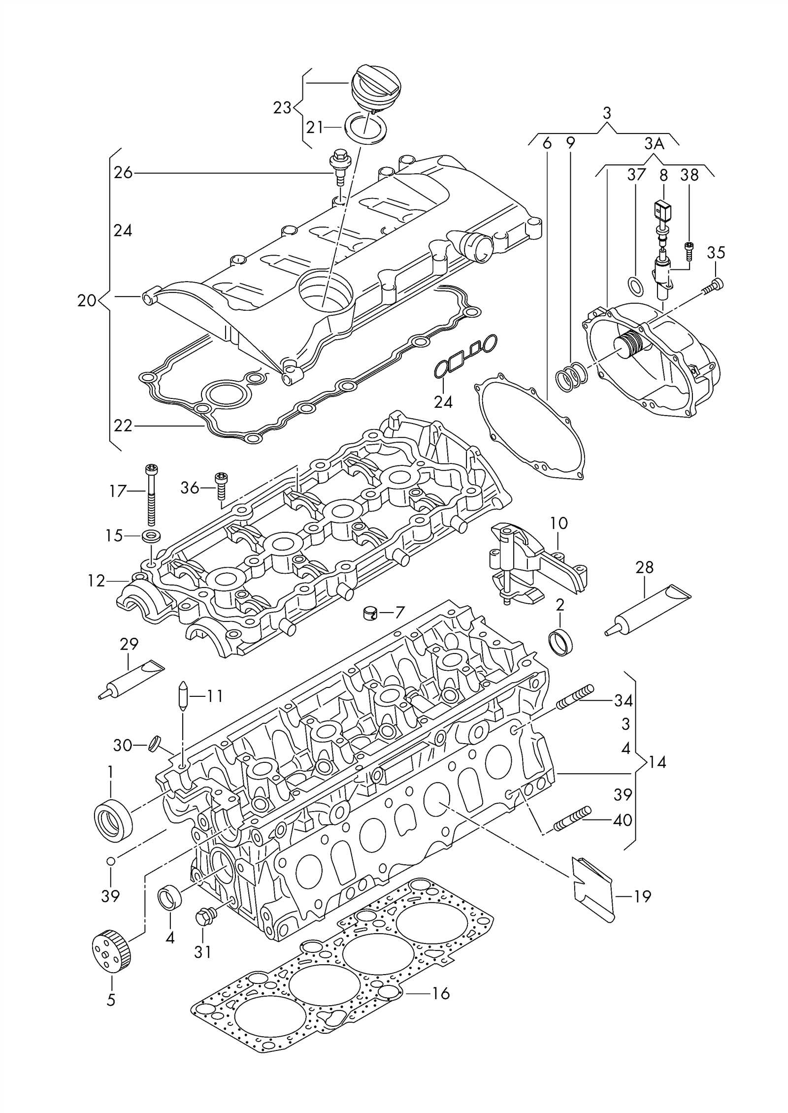 audi a3 engine parts diagram