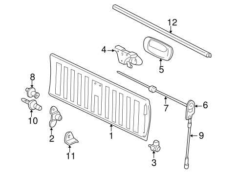 2004 chevy silverado door parts diagram