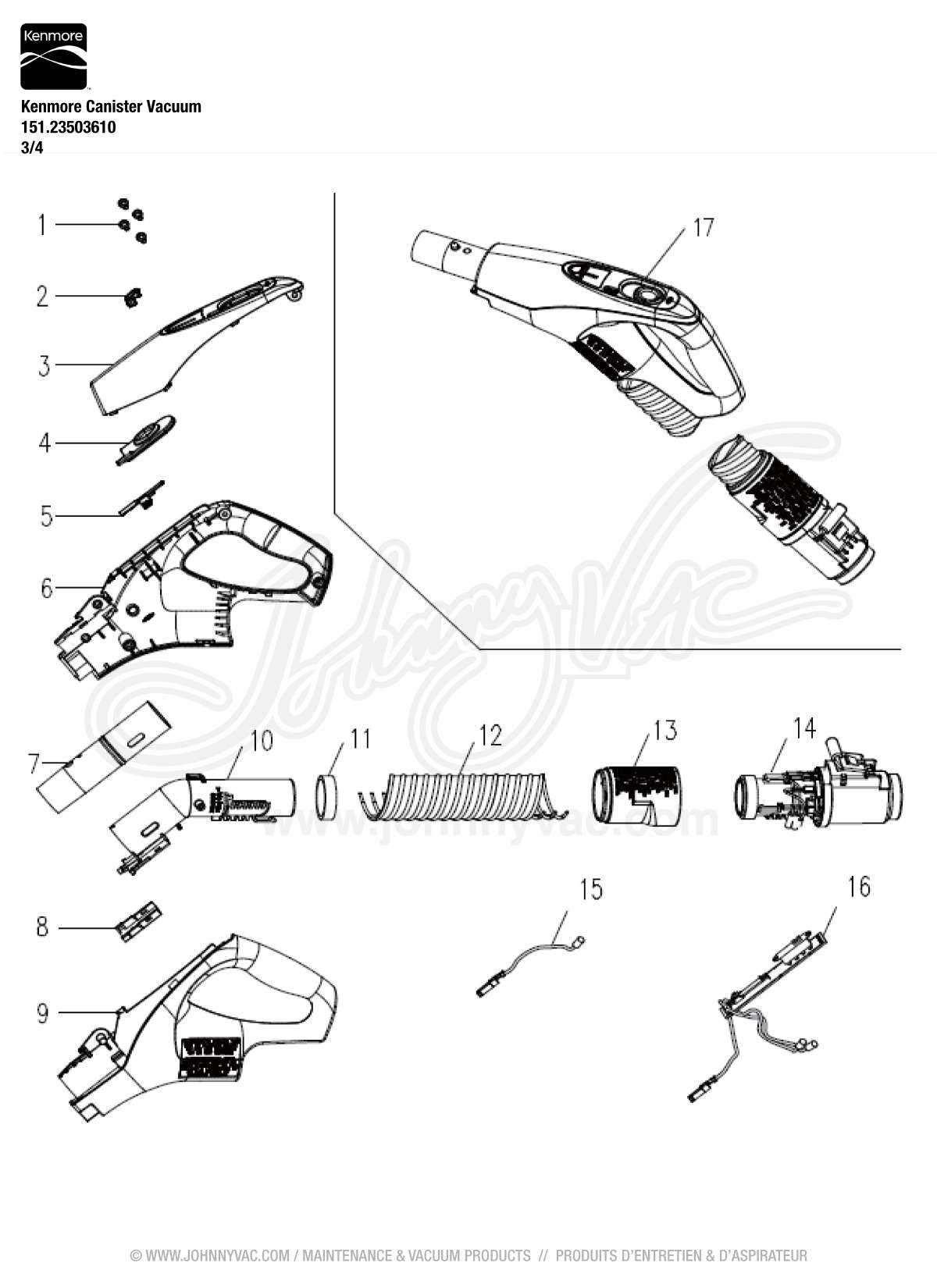 kenmore 106.5 parts diagram