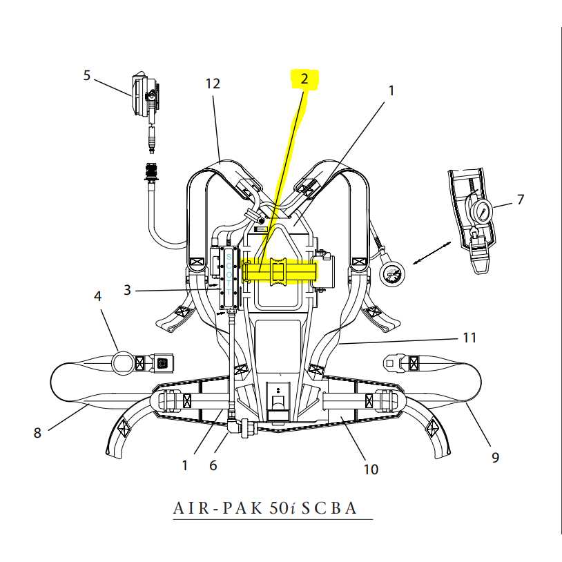 scott scba regulator parts diagram